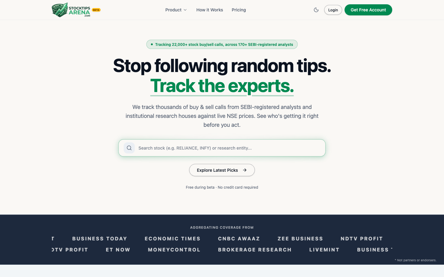 Stock Recommendations Aggregator